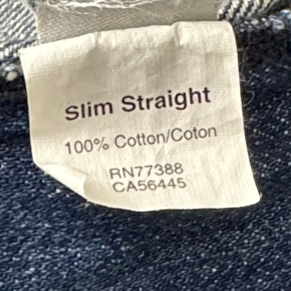 J. Crew Men's Slim Straight Blue Jeans Size 36x34 Medium Wash Denim Cotton